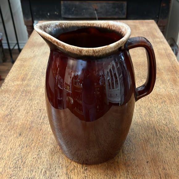 Hull Vintage Brown Drip 2 Quart Pitcher - Picture 3 of 6